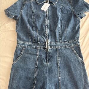 Jessica Simpson Blue Denim Jumpsuit